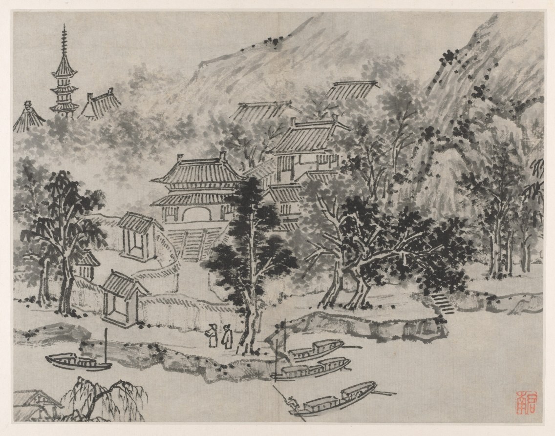 虎丘十二景图册馆藏图像